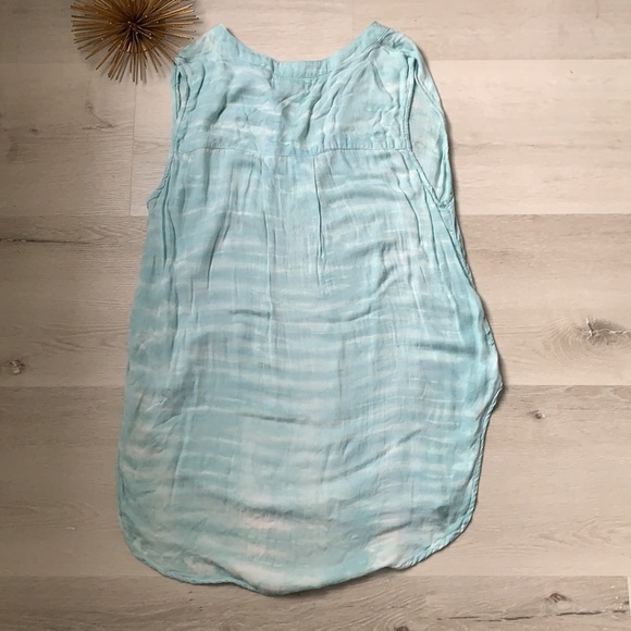 Cloth & Stone tie dye‎ blue sleeveless top blouse - Picture 6 of 8